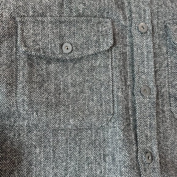 Taylor Stitch - 42=L Mens Wool Shirt Jacket- Grey - Wool- Worn Twice - Picture 4 of 5